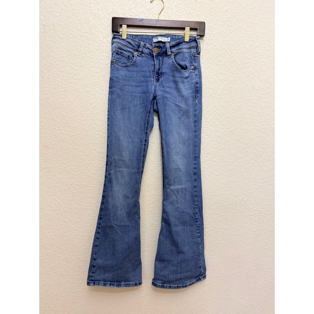 Garage Low Rise Stretch Denim Flare Jeans, Size 3/26